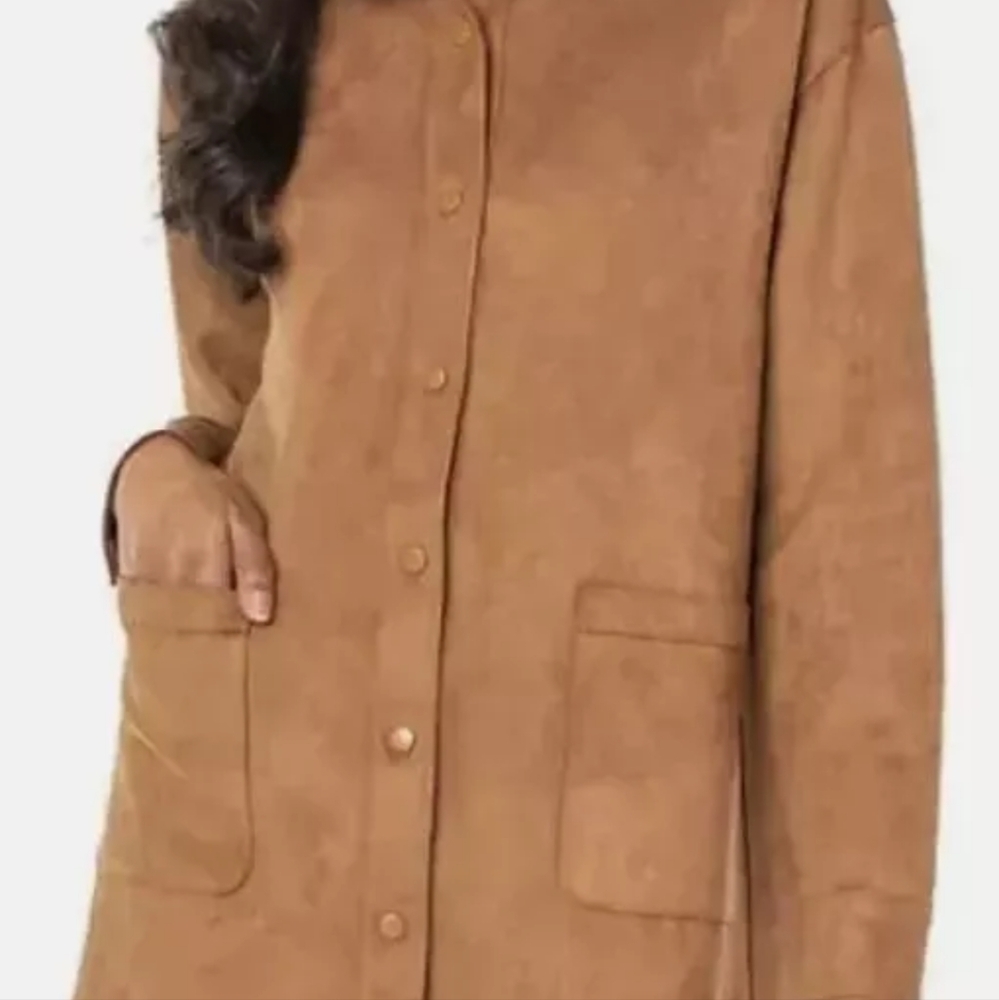 Women's Well Worn Brown Suede Jacket